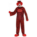 Disfraz payaso asesino hombre para Halloween con gorro y pantalón