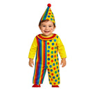 Disfraz Payaso bebe con gorro y mono para Carnaval