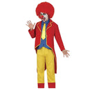 Disfraz de payaso elegante adulto con chaqueta y corbata
