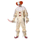 Disfraz payaso macabro hombre con mono terrorífico