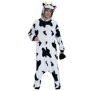 Disfraz pijama vaca adulto con capucha y mono