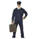 Disfraz de piloto para adulto con gorra y chaqueta