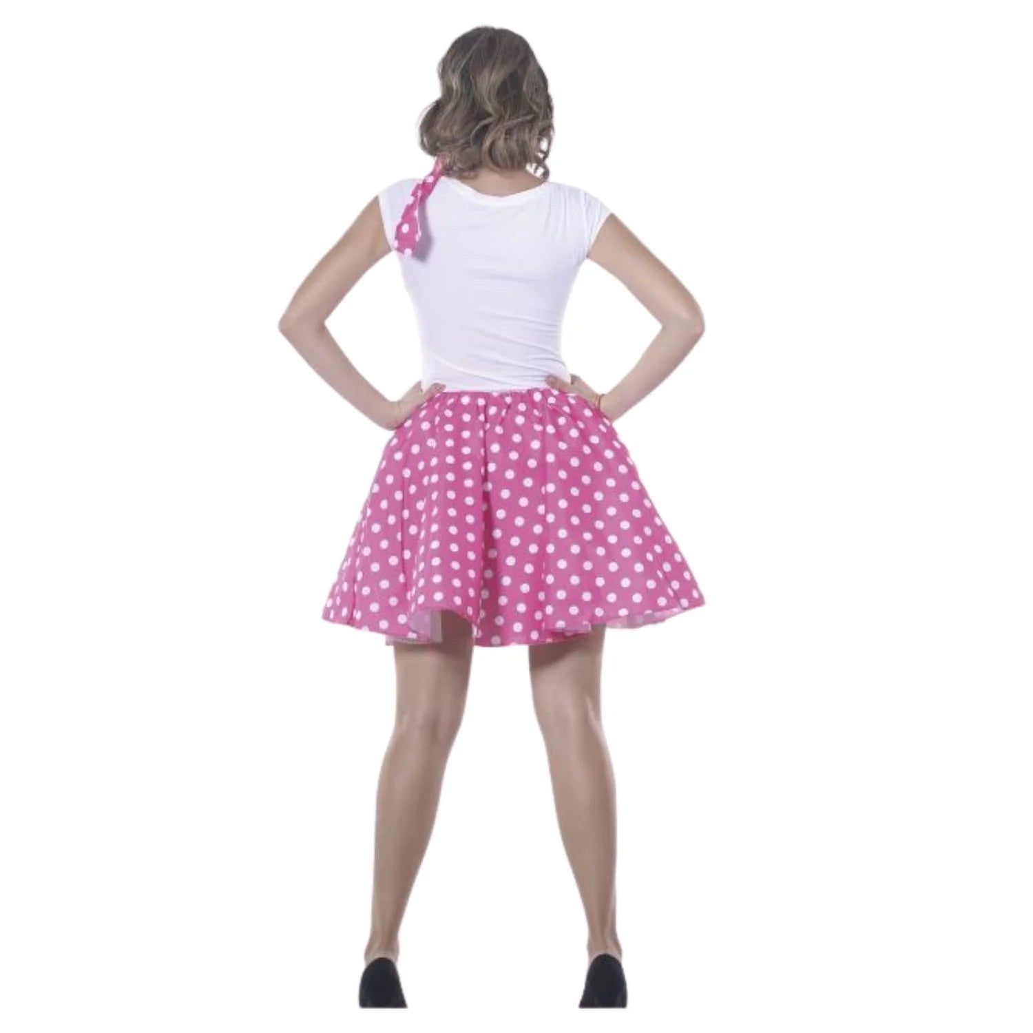 Disfraz Pin Up rosa para mujer estilo años 50