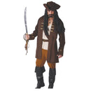 Disfraz de pirata para hombre con sombrero y chaqueta