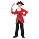 Disfraz pirata infantil con pantalón chaqueta y sombrero