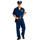 Disfraz de Policía para adulto con uniforme azul y sombrero