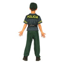 Niño con disfraz de policía infantil para Carnaval