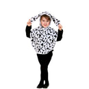 Disfraz Poncho Dálmata infantil con capucha de tejido polar