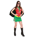 Disfraz Power adulta con vestido y capa para Carnaval