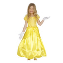 Disfraz de princesa de cuento infantil con vestido elegante