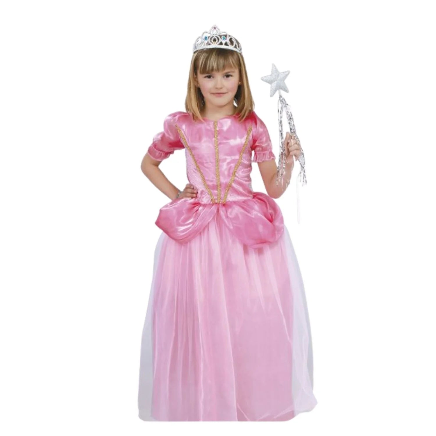Disfraz de princesa del baile infantil con vestido elegante