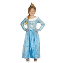 Disfraz de princesa escarchada infantil con vestido y diadema