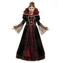 Disfraz Princesa Vampira Niña con vestido, enagua y cuello para Halloween