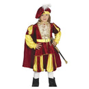 Disfraz príncipe para niño con capa y gorro medieval
