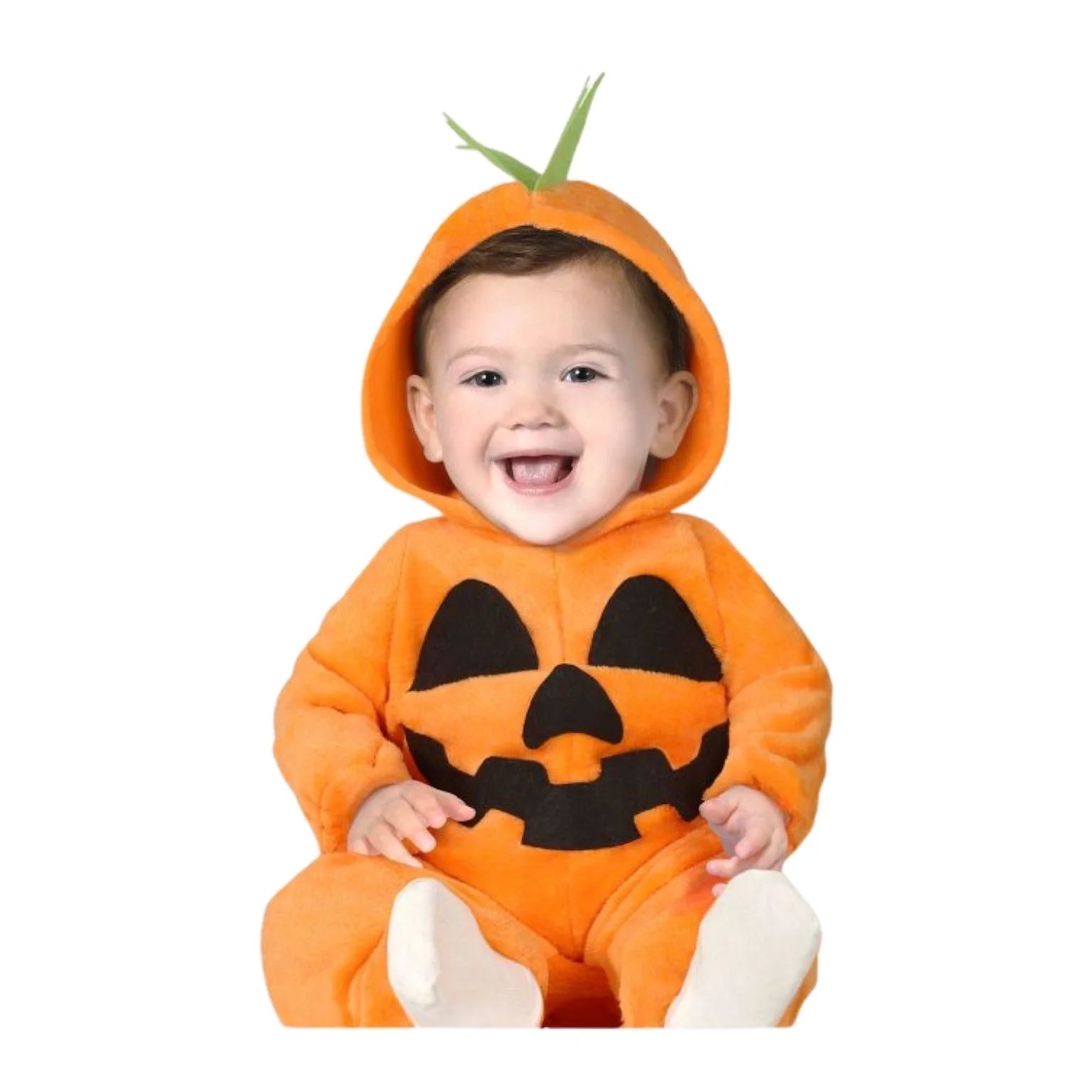 Disfraz Pumpkin calabaza para bebé con mono de Halloween