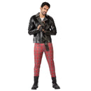 Disfraz punky hombre con pantalón y chaqueta
