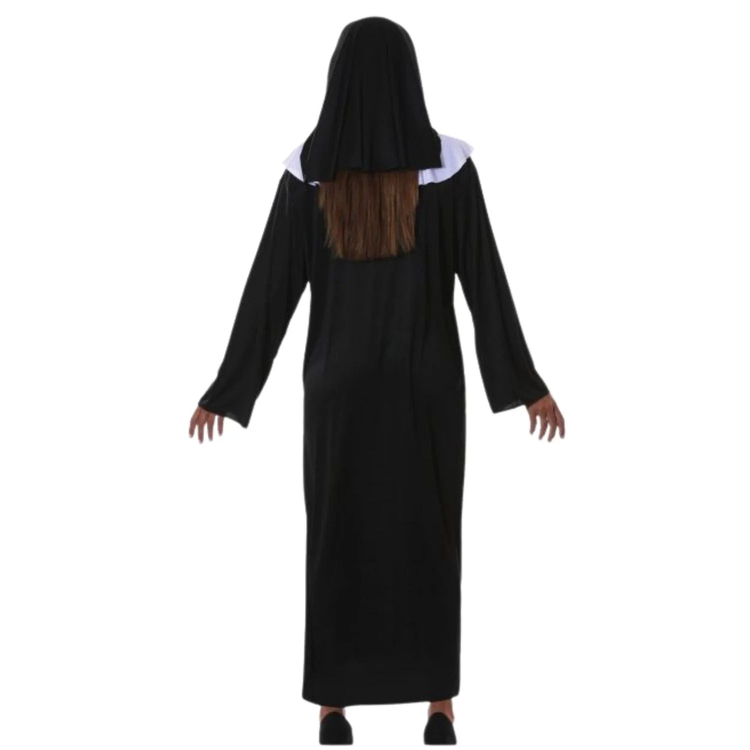 Mujer con disfraz de monja adulto para Carnaval y fiestas