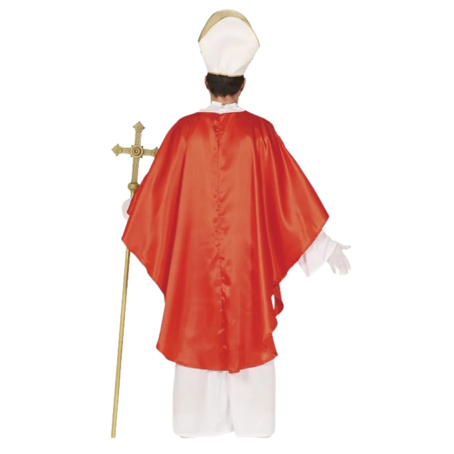 Adulto con disfraz de papa para Carnaval y fiestas temáticas