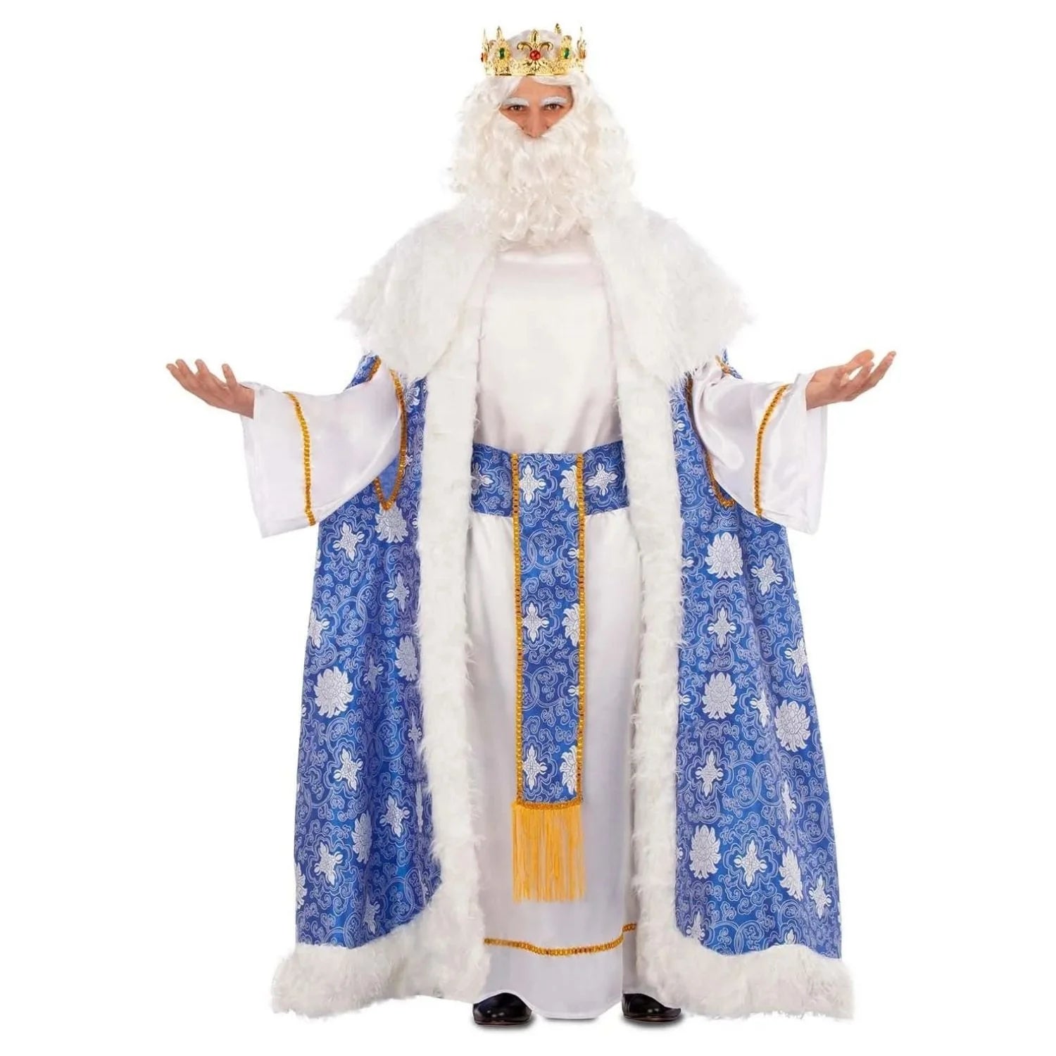 Hombre con disfraz de Rey Mago Melchor adulto para Navidad