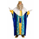 Disfraz Rey Melchor adulto con capa de terciopelo para Navidad