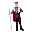Disfraz de rey deluxe infantil para niño con chaqueta granate ideal para Carnaval y eventos escolares