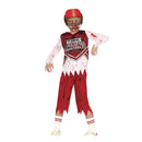 Disfraz rugby zombie niño con camiseta y pantalón