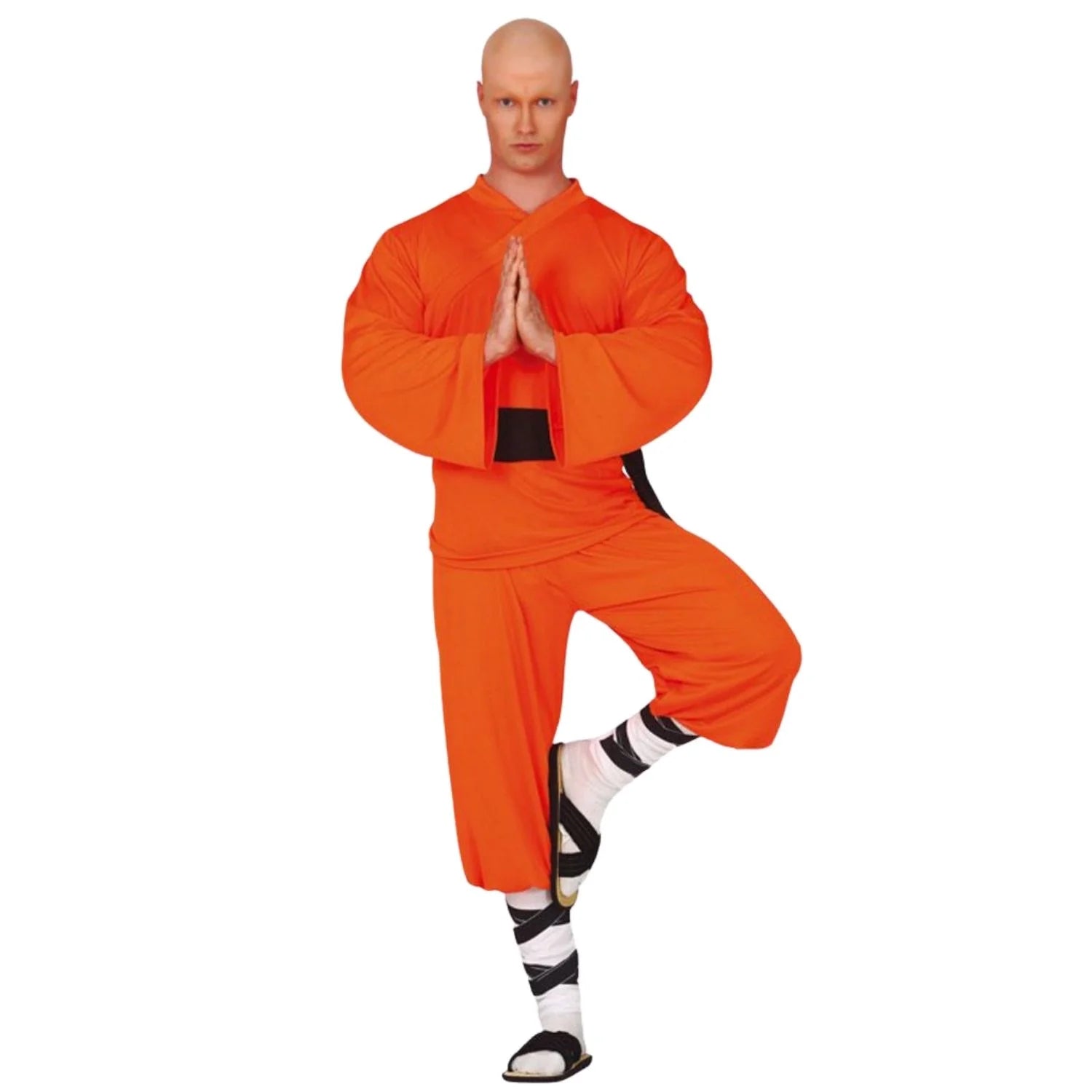 Disfraz de shaolin adulto con túnica y cinturón