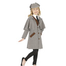 Disfraz de detective infantil con chaqueta, chaleco y gorra estilo clásico para Carnaval y fiestas escolares