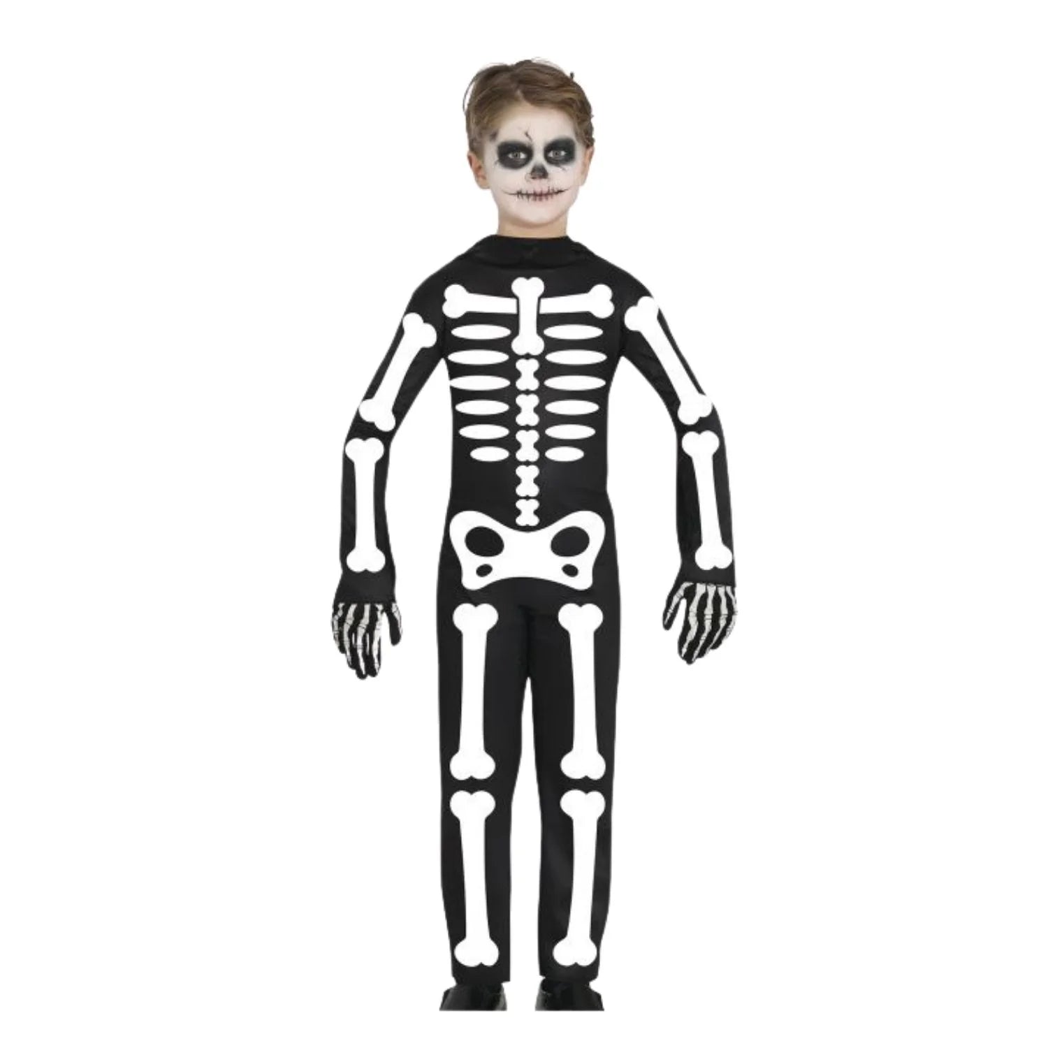 Disfraz skeleton infantil mono de esqueleto para niño