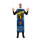 Disfraz de spray insecticida para adulto unisex con forma de bote