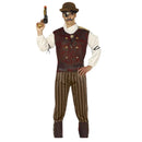 Disfraz steampunk hombre con pantalón y cinturón para Carnaval