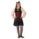 Disfraz steampunk niña con vestido retrofuturista