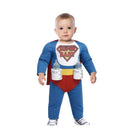 Disfraz super baby. el look de superhéroe.
