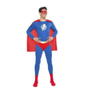 Disfraz de superhéroe para adulto con capa, mono y antifaz