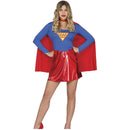 Disfraz de súper heroína para mujer con vestido y capa ideal para Carnaval y fiestas temáticas