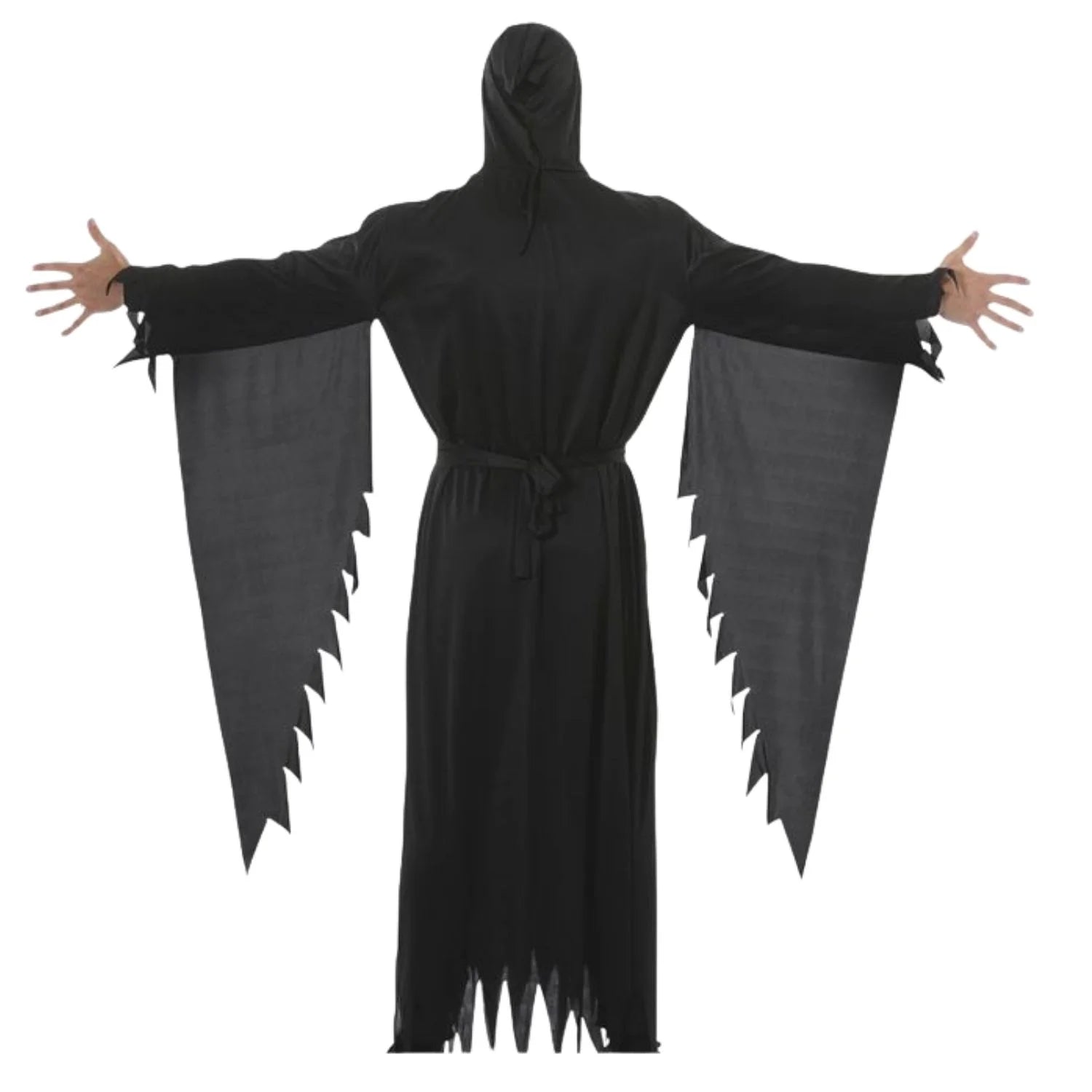 Hombre con disfraz de ángel de la muerte adulto para Halloween