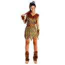 Disfraz de primitiva para mujer estilo cavernícola con traje y accesorios ideal para Carnaval y fiestas temáticas