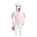Disfraz de unicornio rosa infantil con mono y capucha