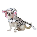 Disfraz vaca mascota con chaleco y capucha