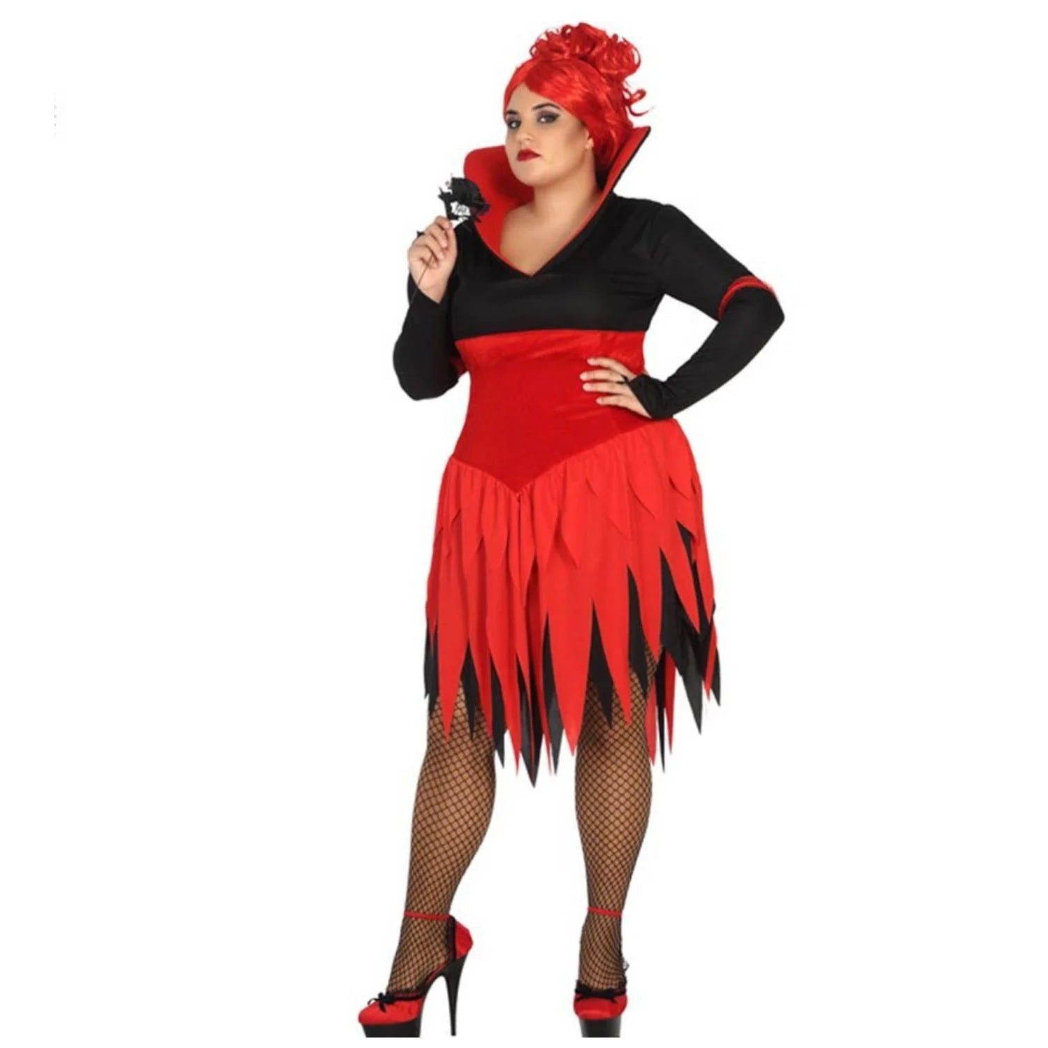 Disfraz vampira velvet mujer con vestido para Halloween