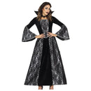 Disfraz de vampiresa lujosa plata adulta para Halloween