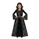 Disfraz vampiresa plata infantil vestido elegante Halloween