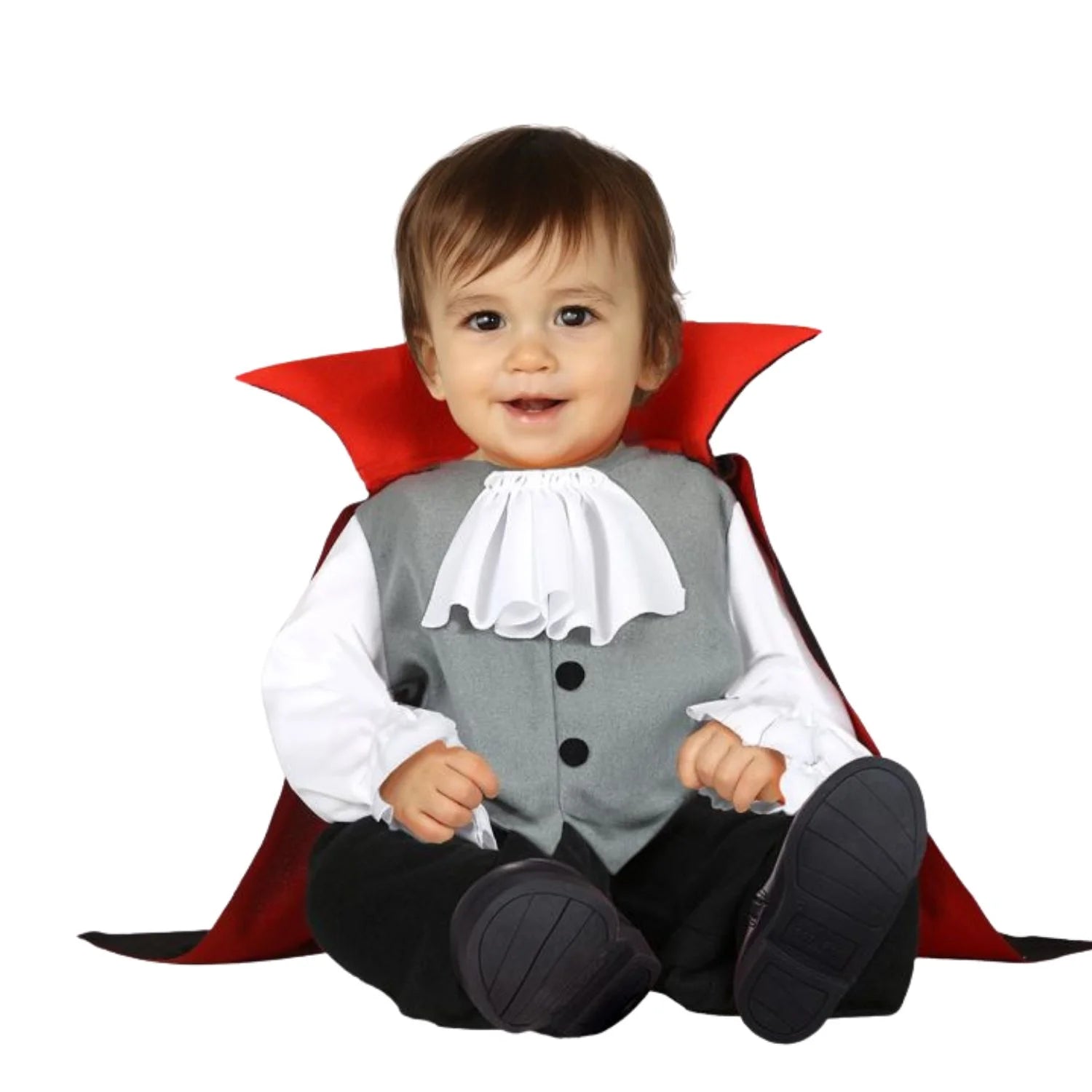 Disfraz vampiro bebé con capa y chaleco completo