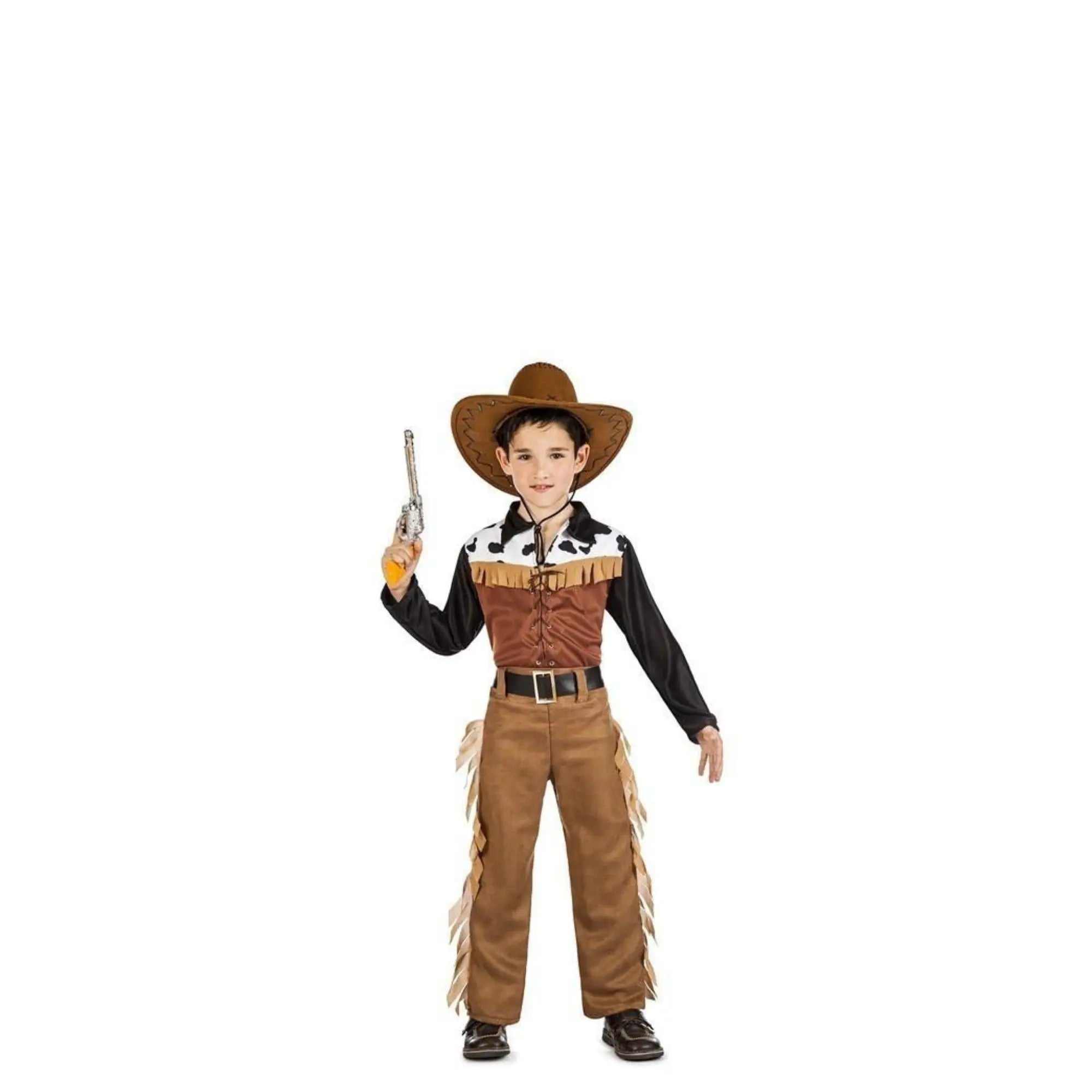 Disfraz de vaquero de Texas infantil con camisa pantalón y cinturón