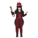 Disfraz vudú hechicero niño con gorro y chaqueta
