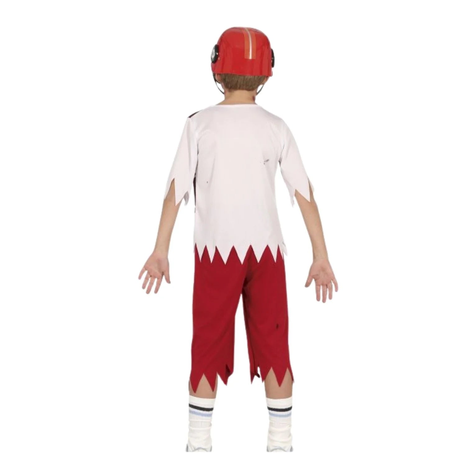 Niño con disfraz rugby zombie infantil completo