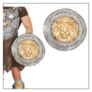 Escudo romano con león accesorio para disfraz de gladiador romano