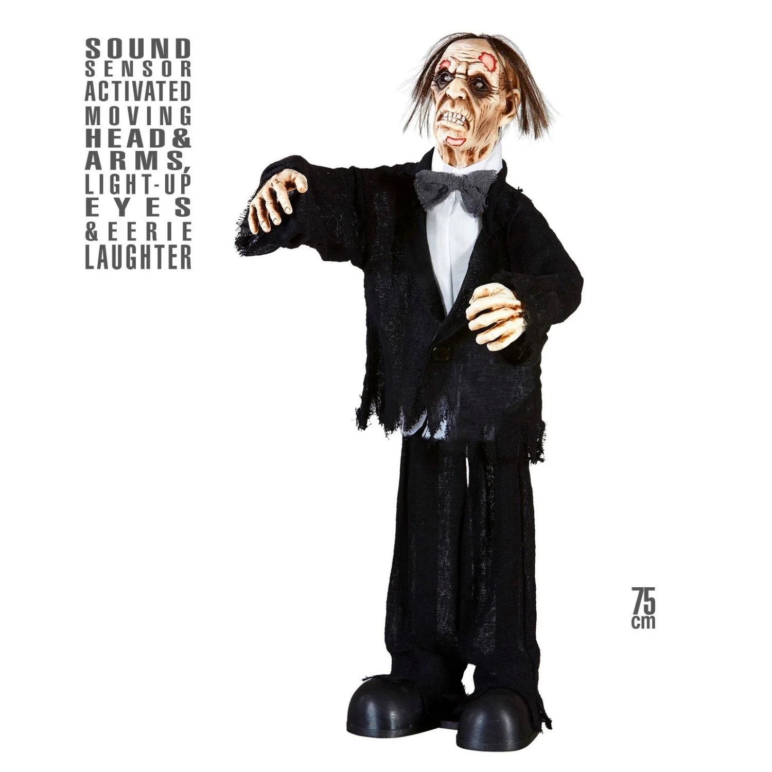 Esposo zombie animado para decoración de Halloween con luz y movimiento