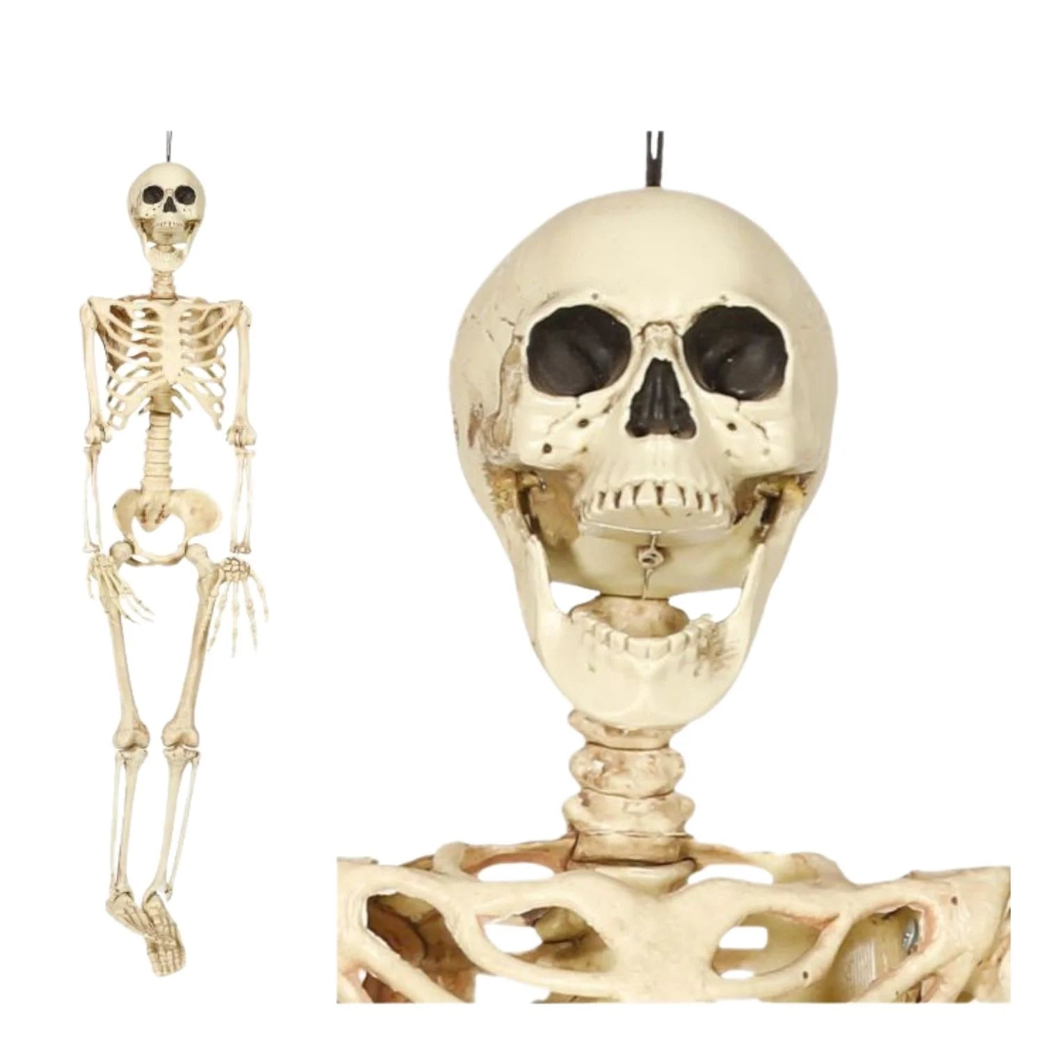 esqueleto infantil de 90 cm para decoración halloween ambiente terrorífico divertido