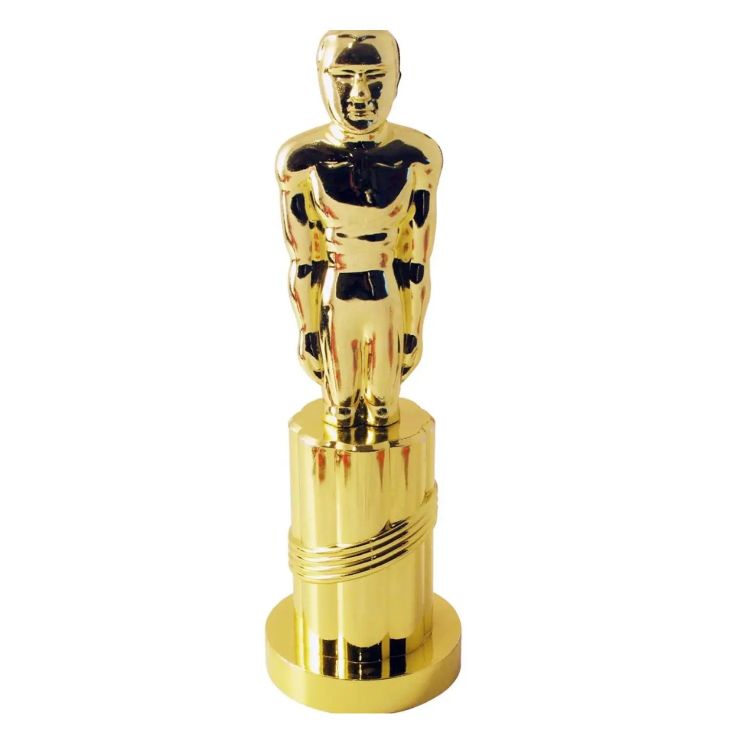 Estatua dorada a la mejor estrella de 24 cm fabricada en plástico